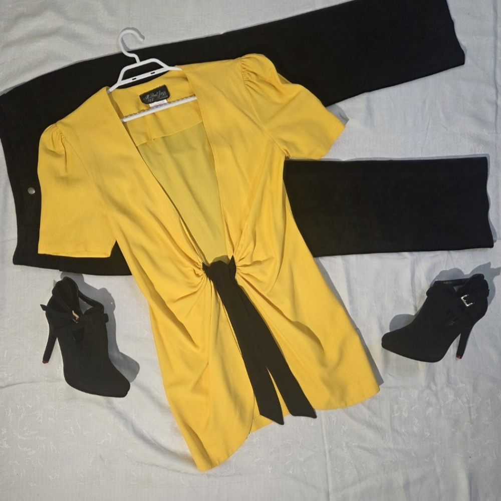 Vintage-All That Jazz-Short Sleeve Jacket W/Tie
